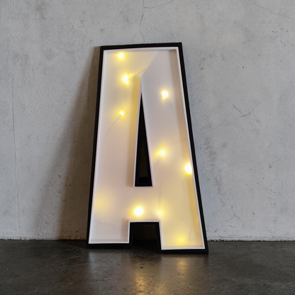 Leuchtbox Buchstabe A-Z – 3D Druck 30 cm – Lichtbox für Lichterketten – Handgefertigt