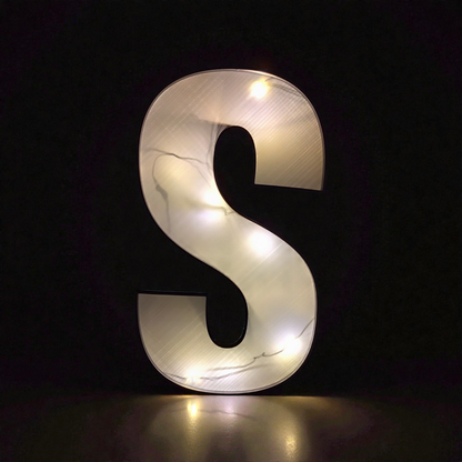 Leuchtbox Buchstabe A–Z – ca. 30 cm – 3D gedruckt – eigenes Design – Lichtbox für Lichterketten