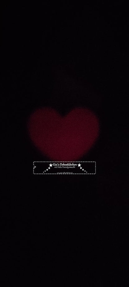 Leuchten Sie im dunklen! Schlüsselanhänger, Herz Schlüsselanhänger, Leuchtener Herz Schlüsselanhäng