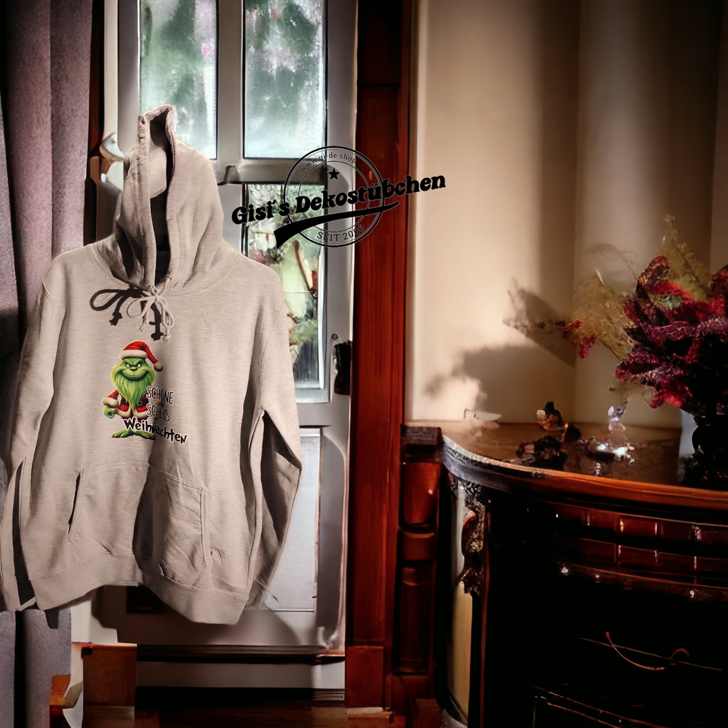 Lustiger Weihnachtshoodie, Grinch Ugly Christmas