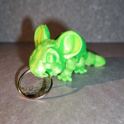 Maus 3D Druck Schlüsselanhänger Figur Deko