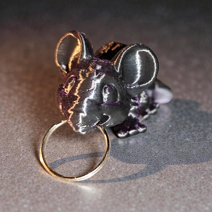 Maus 3D Druck Schlüsselanhänger Figur Deko