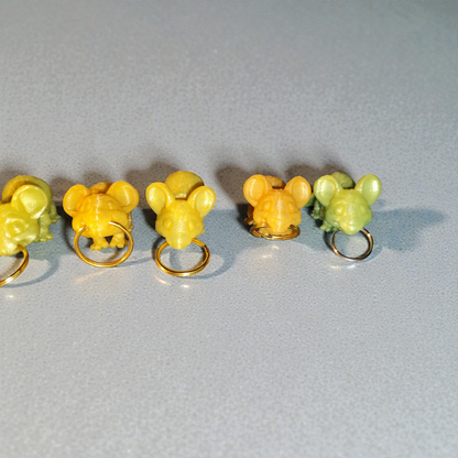 Maus 3D Druck Schlüsselanhänger Figur Deko