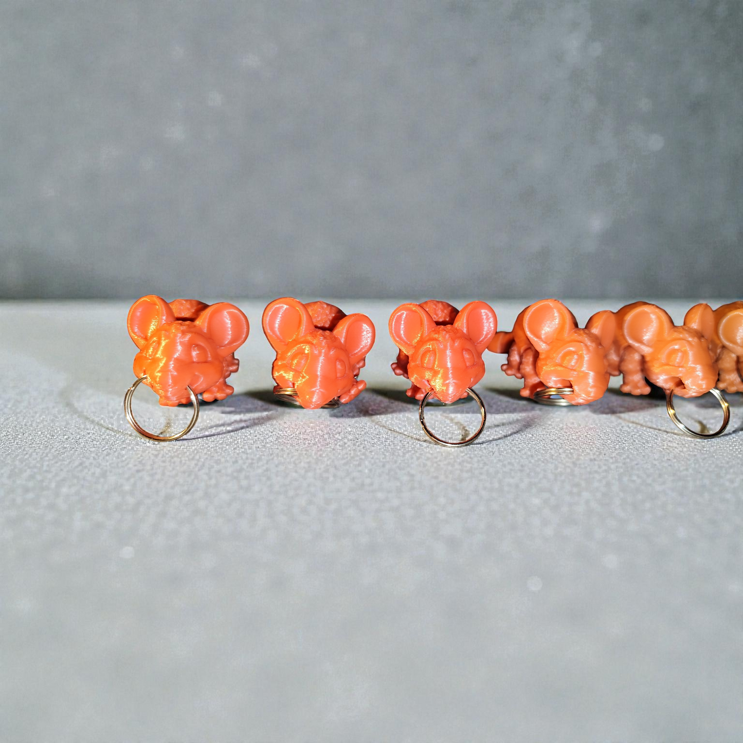 Maus 3D Druck Schlüsselanhänger Figur Deko