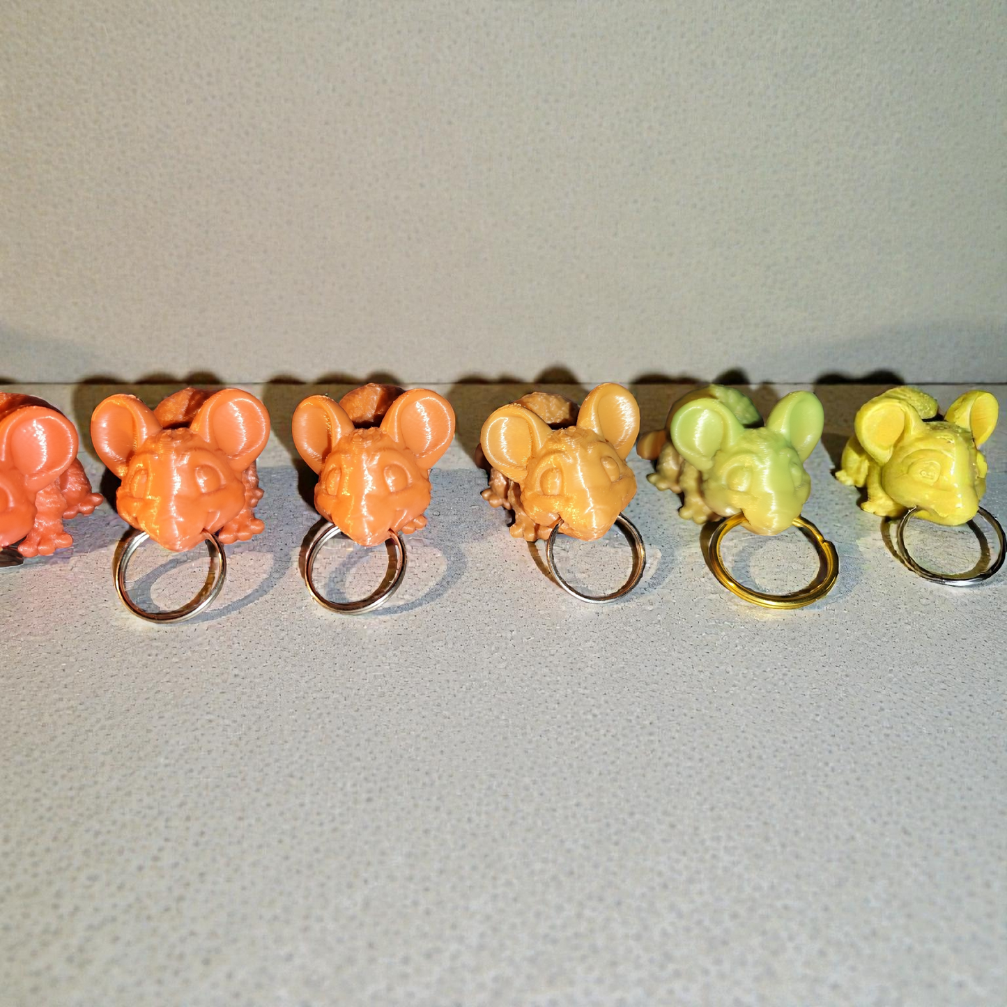 Maus 3D Druck Schlüsselanhänger Figur Deko