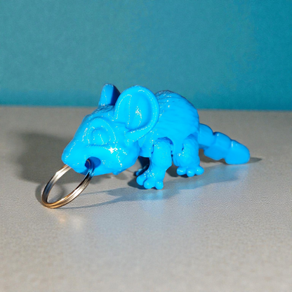 Maus 3D Druck Schlüsselanhänger Figur Deko