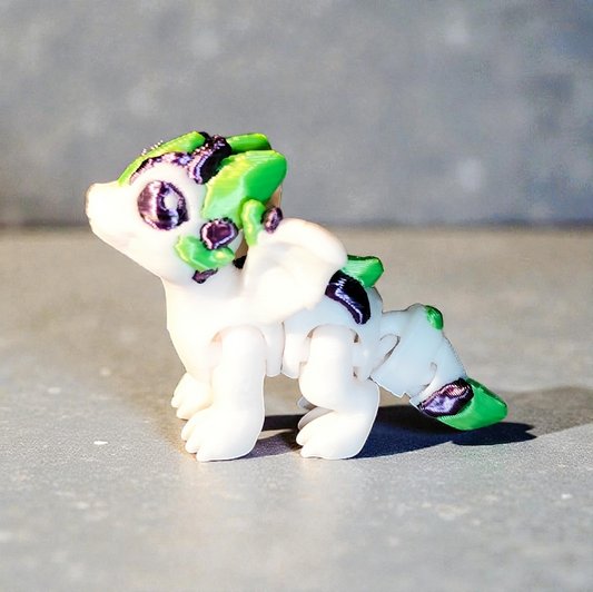 Mini Flexi Drache 3D Druck – Beweglicher kleiner Drache – Wunschfarben möglich