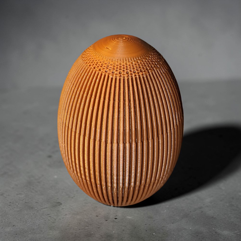 🥚 Moderne Rillen-Ostereier aus dem 3D-Druck – einzeln oder im 3er-Set