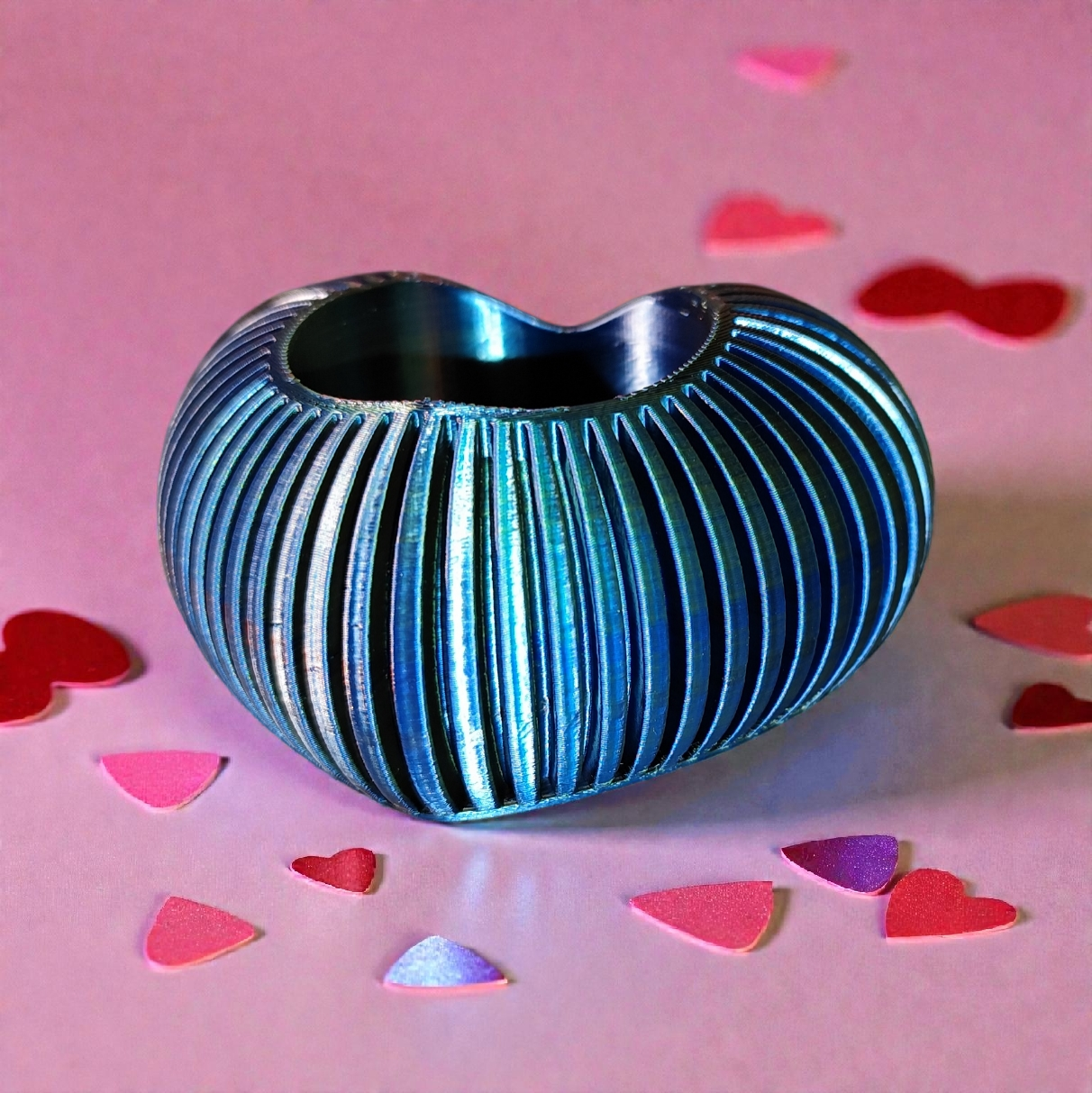 Moderner Herz-Teelichthalter – stilvolle Deko für LED-Teelichter