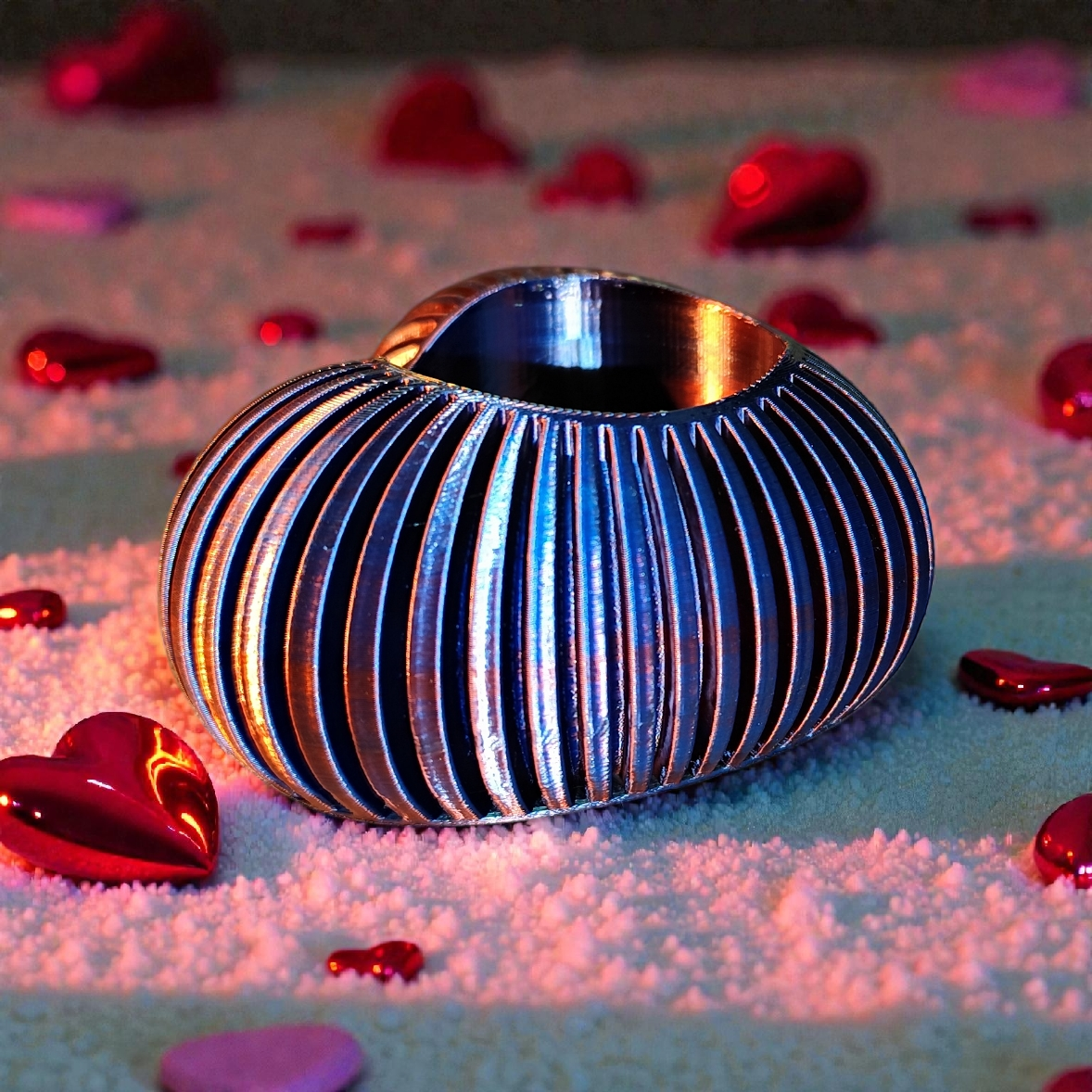 Moderner Herz-Teelichthalter – stilvolle Deko für LED-Teelichter