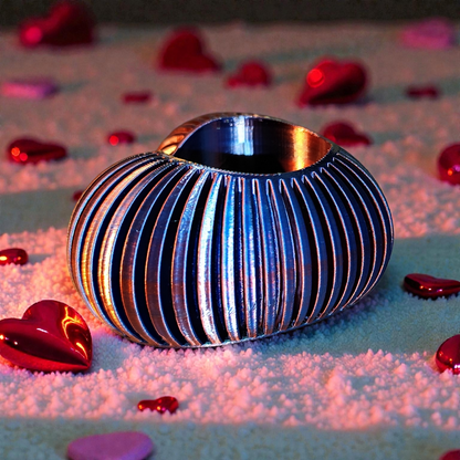 Moderner Herz-Teelichthalter – stilvolle Deko für LED-Teelichter