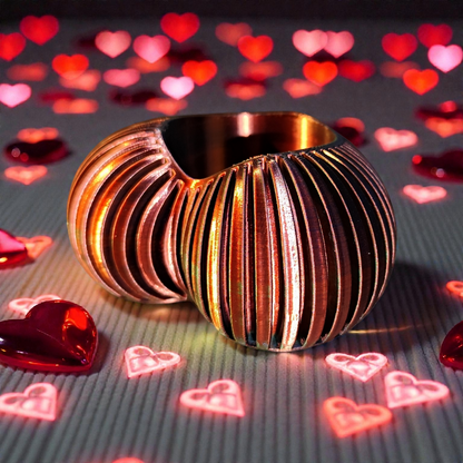 Moderner Herz-Teelichthalter – stilvolle Deko für LED-Teelichter