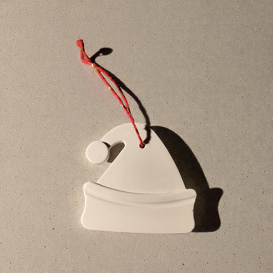 Mütze, Keramik Weihnachten, Christbaumschmuck, Wohndeko