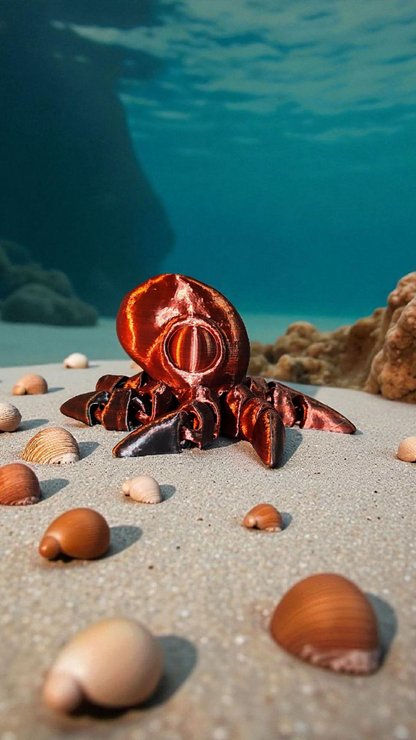 Octopus Krake voll beweglich viele Farben