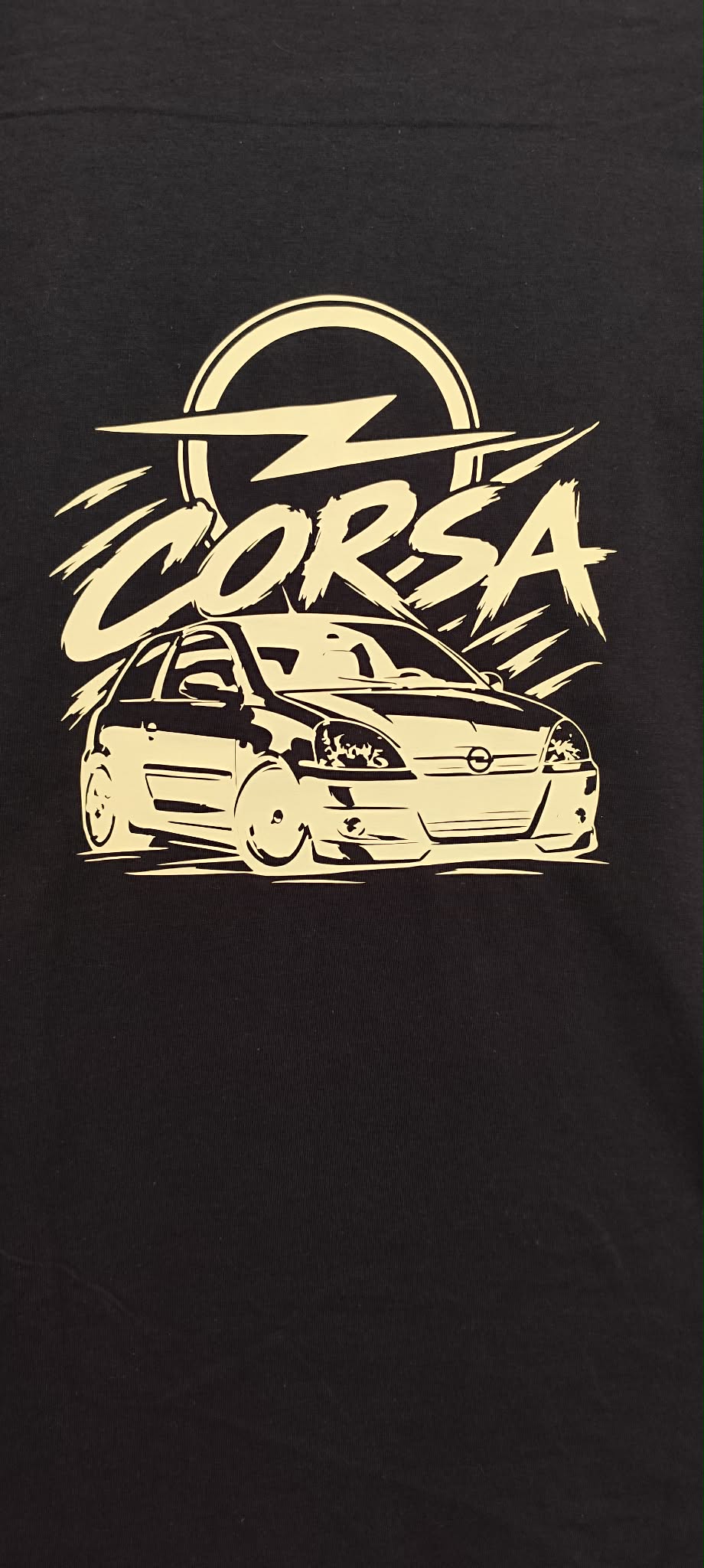 Opel Corsa T-Shirt – Wunschfarbe für Shirt und Druck frei wählbar