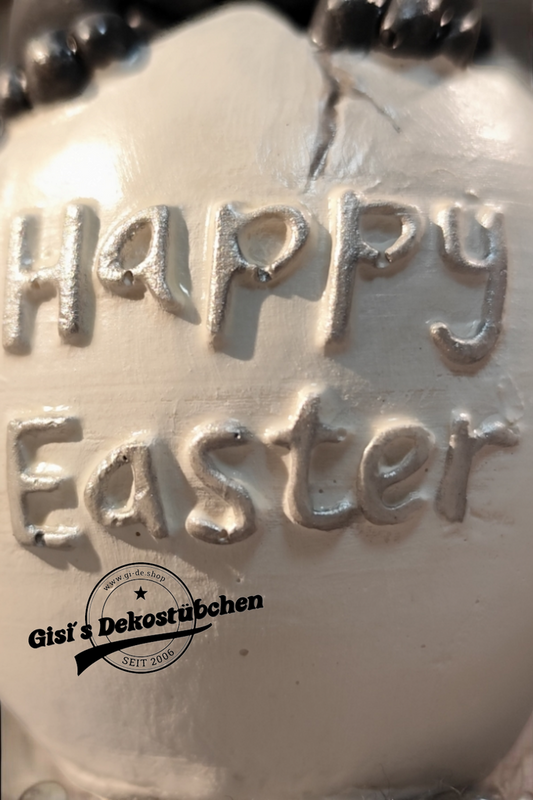 Ostern Hase aus dem Ei Keramik Handbemalt