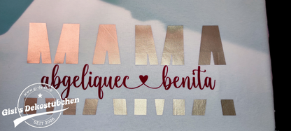 Mama T-Shirt mit Kindernamen Geschenk