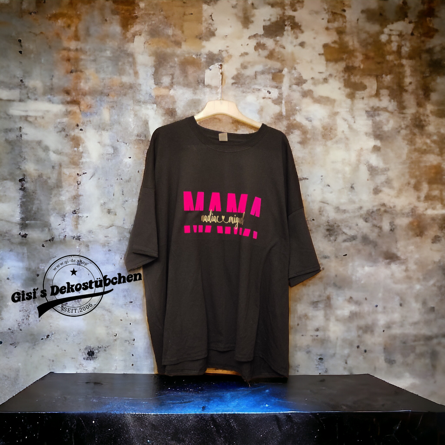 Mama T-Shirt mit Kindernamen Geschenk