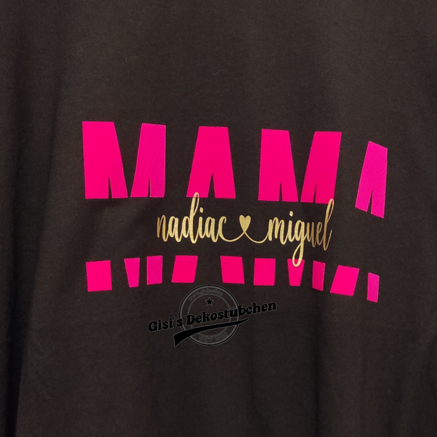 Mama T-Shirt mit Kindernamen Geschenk