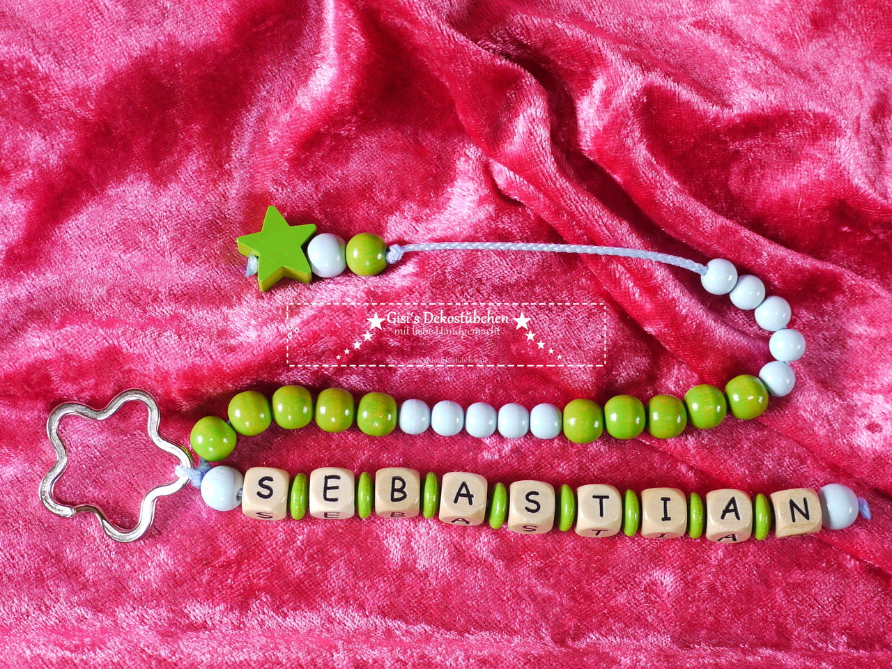 Rechenkette  mit Motiv Name  Zählhilfe