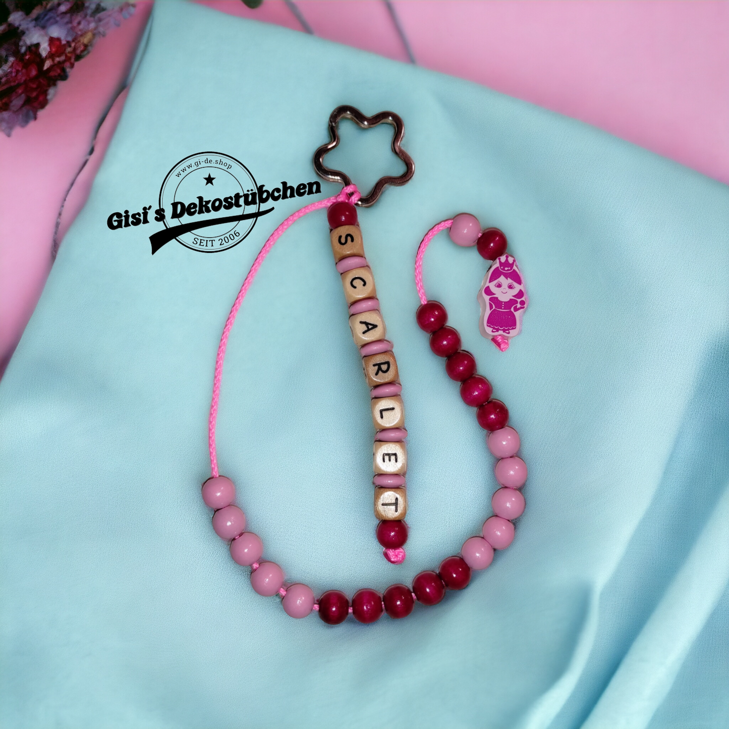 Rechenkette  mit Motiv Name  Zählhilfe