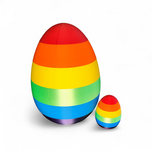 Regenbogenei mit Schraubverschluss – 3D Osterei zum Befüllen – Osterdeko
