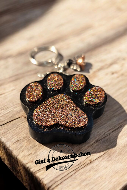 Resin Harz Schlüsselanhänger Pfote