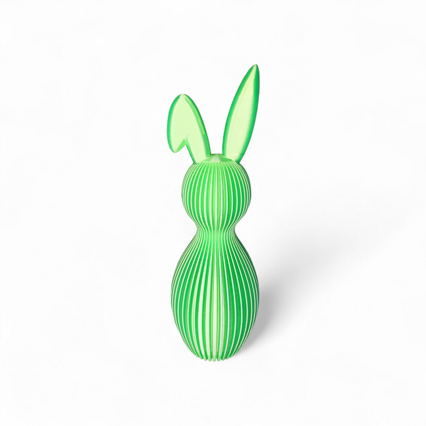 Rillen Hase 3D Druck Knickohr - Elegante Deko Wunschfarbe Ostern PLA 21cm
