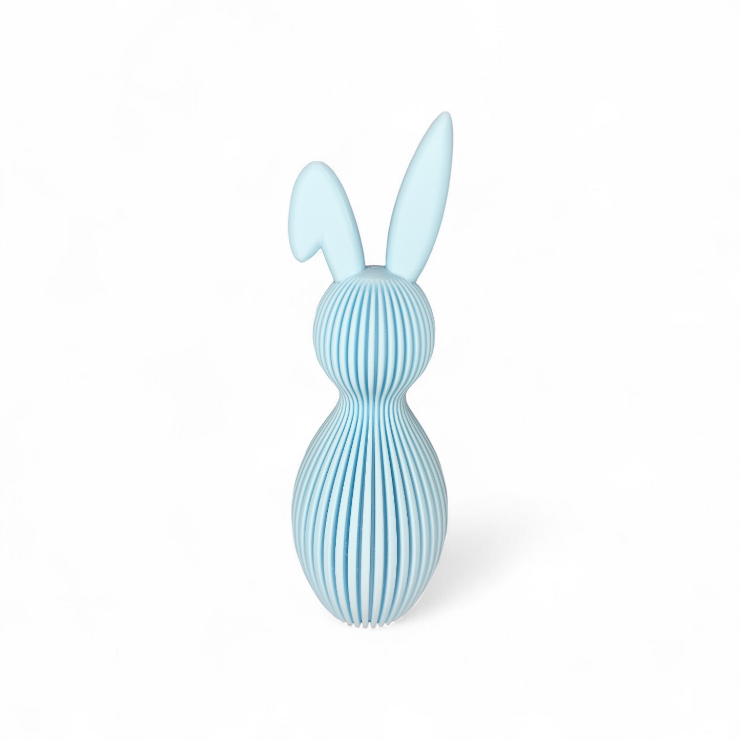 Rillen Hase 3D Druck Knickohr - Elegante Deko Wunschfarbe Ostern PLA 21cm