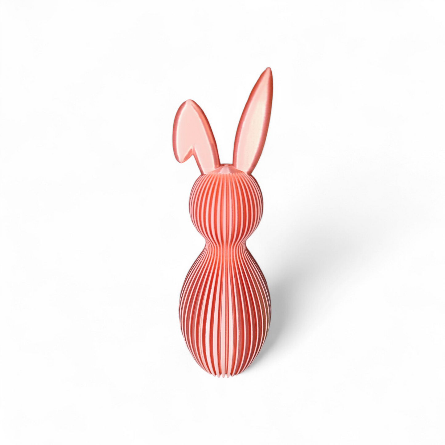 Rillen Hase 3D Druck Knickohr - Elegante Deko Wunschfarbe Ostern PLA 21cm
