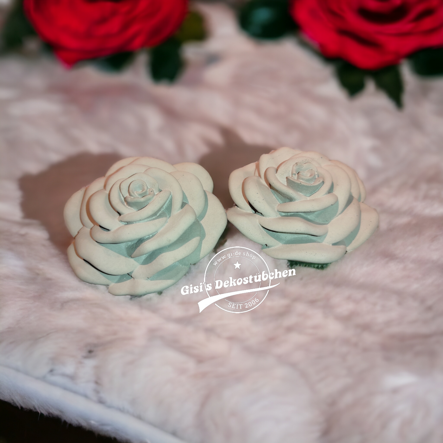 Rose aus Beton Handarbeit Wetterfest unikat