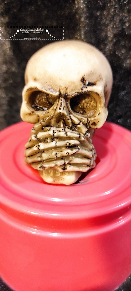 Schädel Silikonform für Gips, Beton Form, Harz Form, Kerzen Form