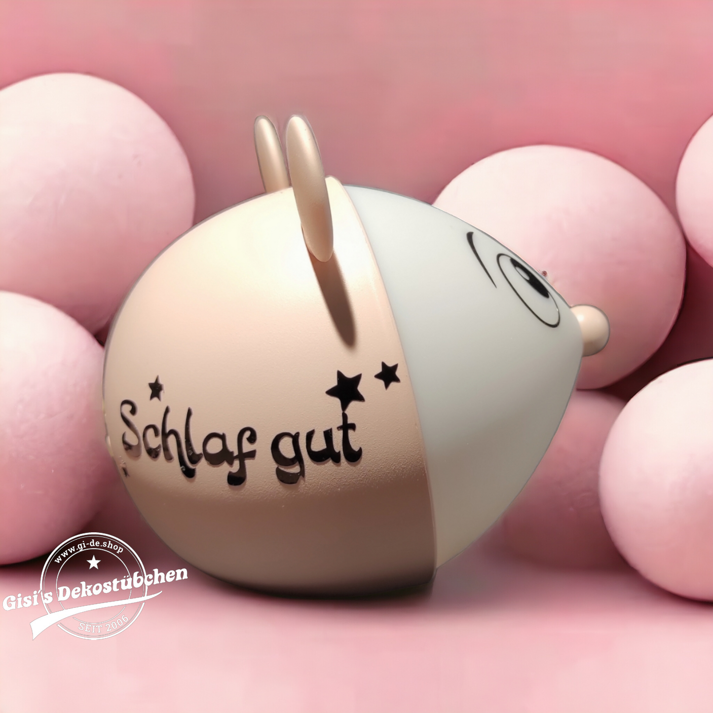 Schlaf gut Maus mit Namen und touch