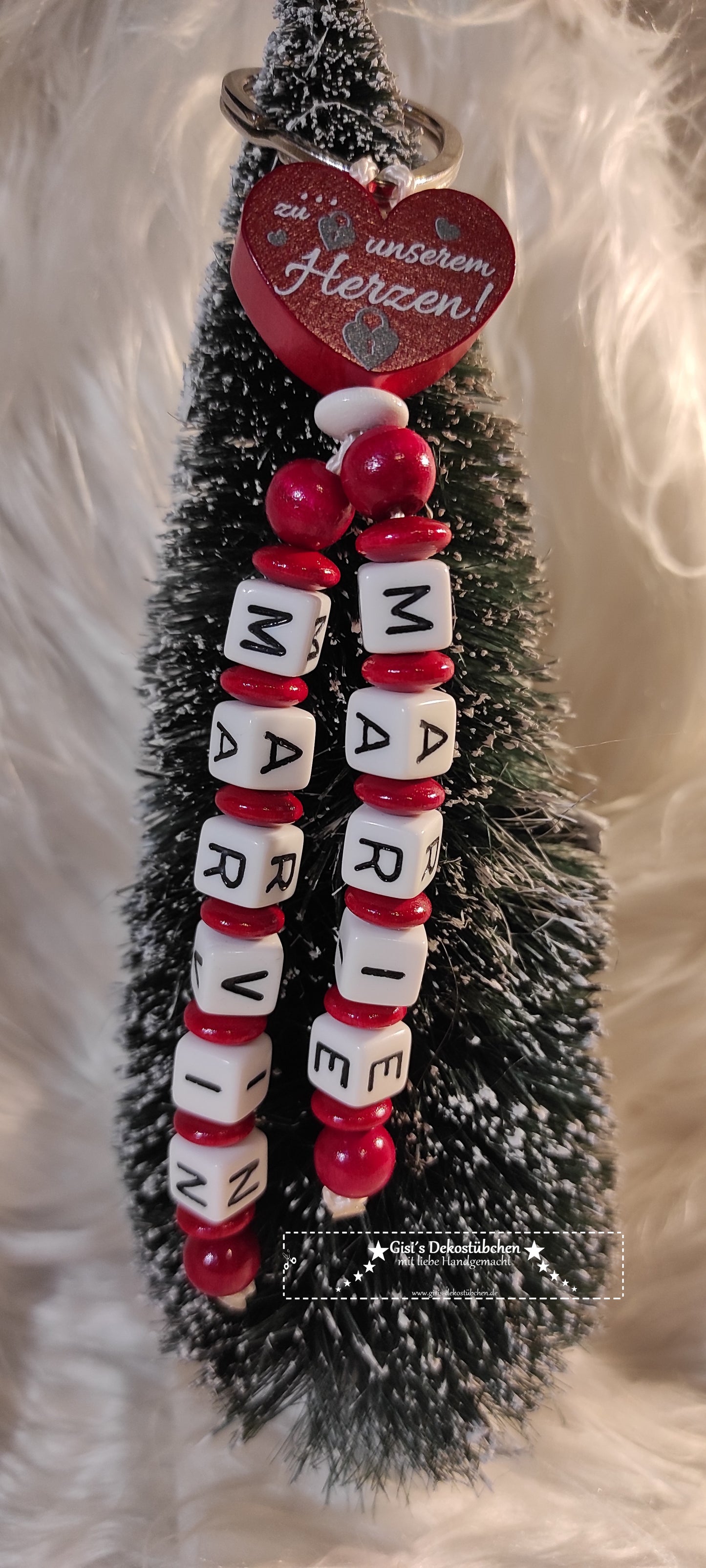 Schlüsselring Schlüsselanhänger mit Name