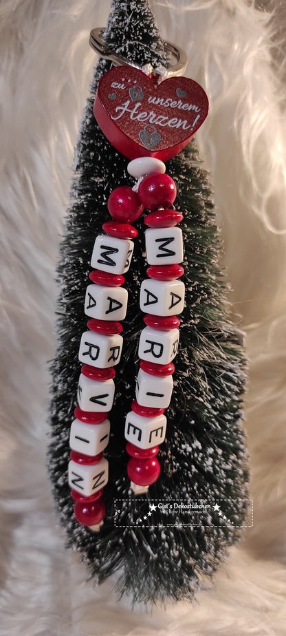 Schlüsselring Schlüsselanhänger mit Name