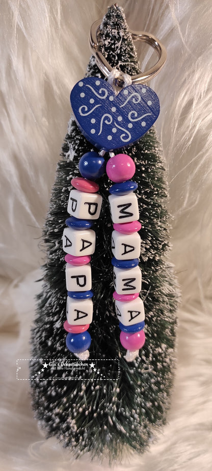 Schlüsselring Schlüsselanhänger mit Name