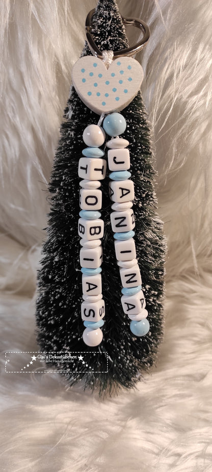 Schlüsselring Schlüsselanhänger mit Name