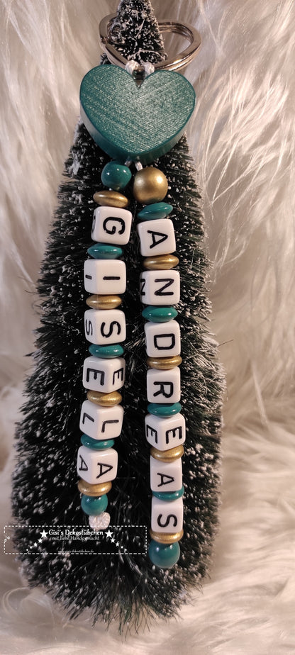 Schlüsselring Schlüsselanhänger mit Name