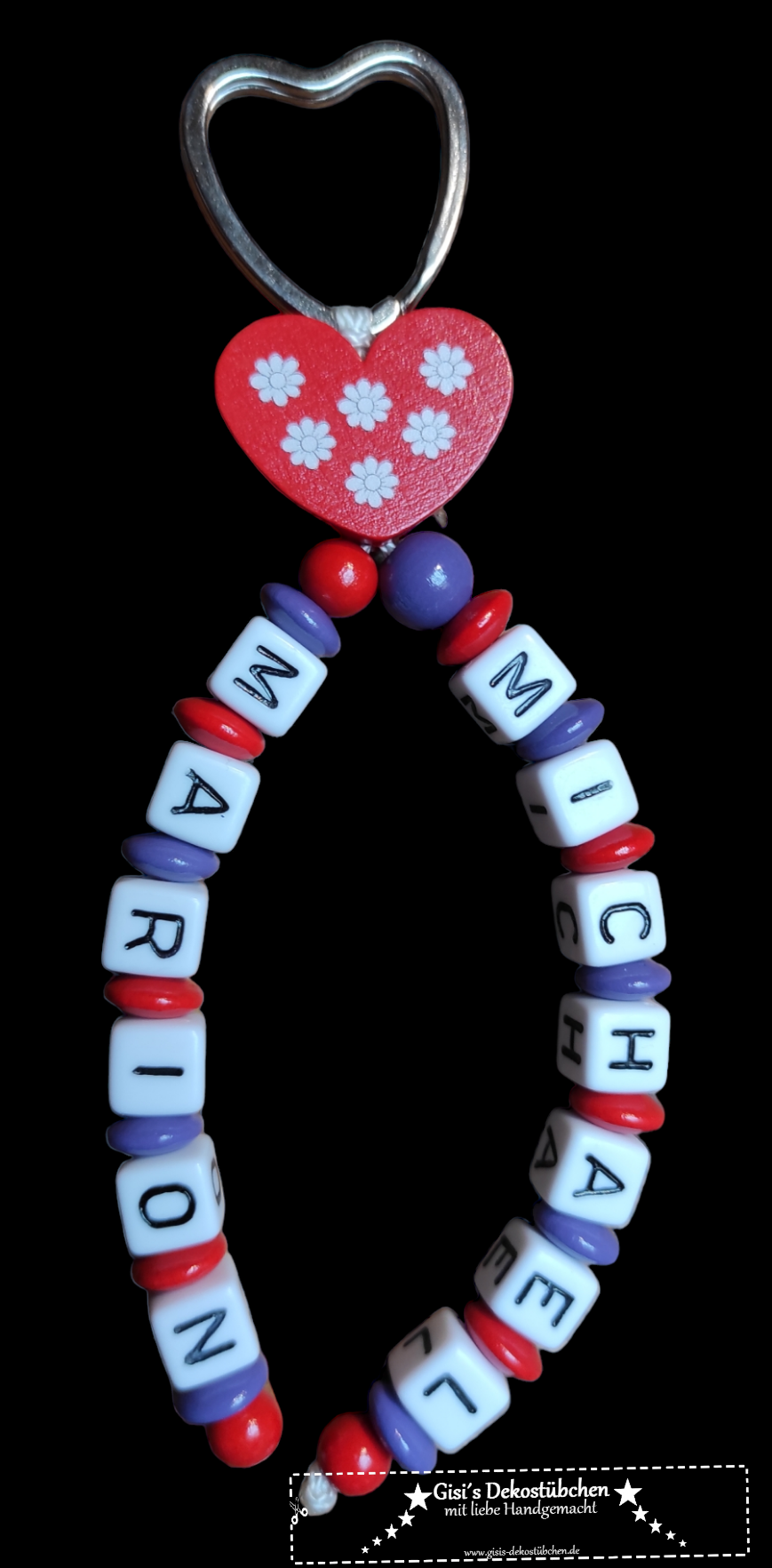 Schlüsselring Schlüsselanhänger mit Name