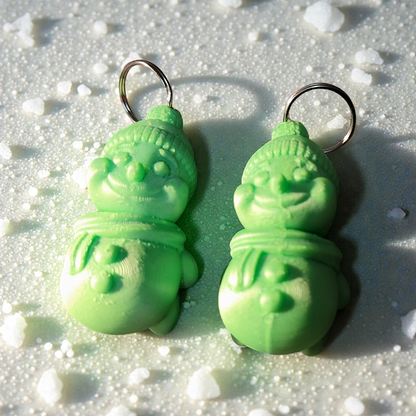 Schneemann Fidget Spielzeug 3D Gedruckt Schlüsselanhänger Fidget Taschenanhänger Weihnachtsgeschenk