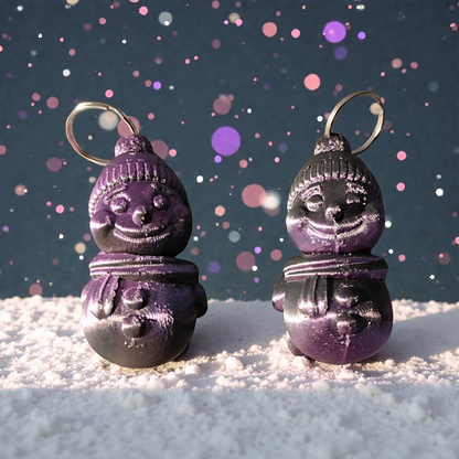 Schneemann Fidget Spielzeug 3D Gedruckt Schlüsselanhänger Fidget Taschenanhänger Weihnachtsgeschenk