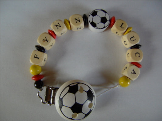 Schnullerkette Fußball