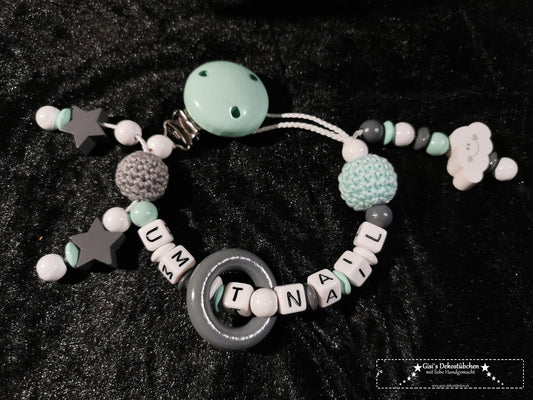 Schnullerkette Kinderwagenkette Set