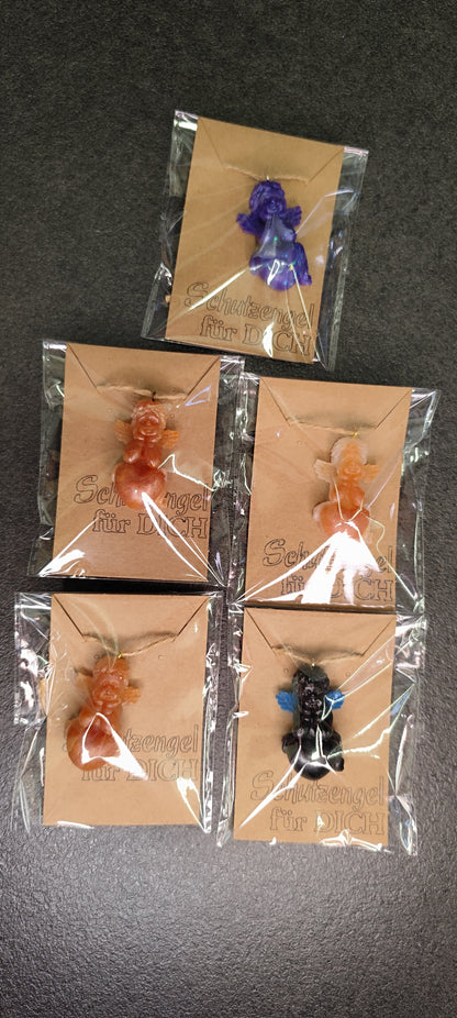 Schutzengel Harz handgefertigt - Epoxidharz Engel 4cm Geschenk Mitbringsel