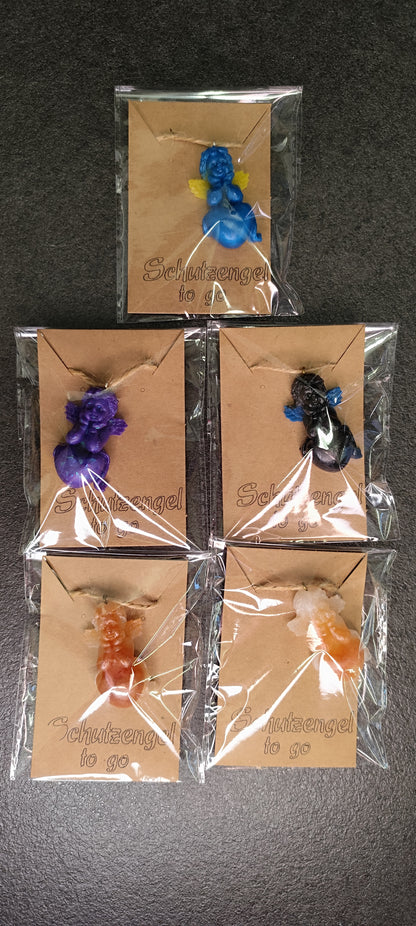 Schutzengel Harz handgefertigt - Epoxidharz Engel 4cm Geschenk Mitbringsel