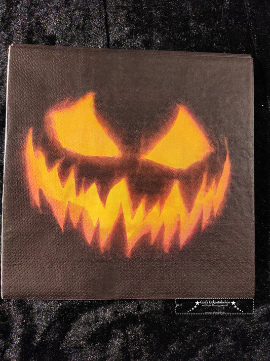 Serviette - Gruselig Halloween Gesicht