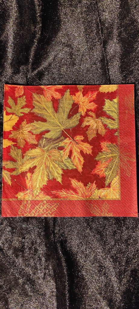 Serviette Ahorn Laub