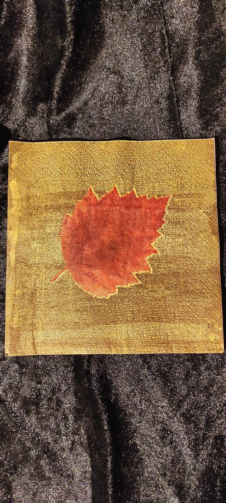 Serviette Herbstblatt