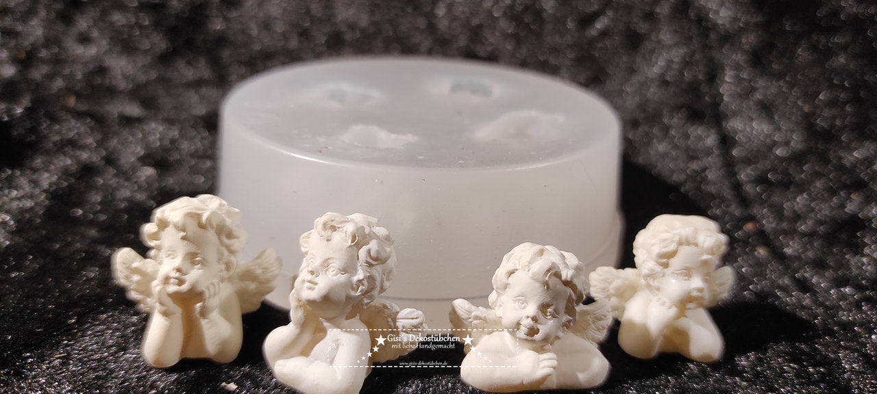 Silikonform 4 Mini Engel Betonform