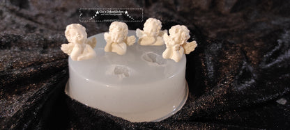 Silikonform 4 Mini Engel Betonform